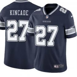 Navy Keylon Kincade Cowboys #27 Stitched American Football Jersey Custom Sewn-on Patches Mens Womens Youth