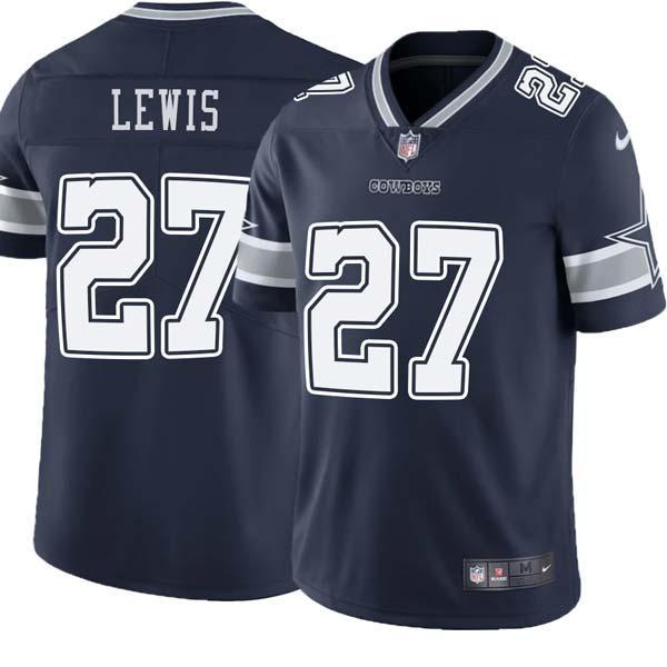 Navy Jourdan Lewis Cowboys #27 Stitched American Football Jersey Custom Sewn-on Patches Mens Womens Youth