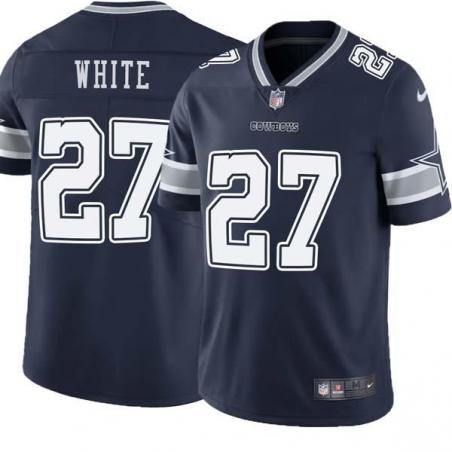 Navy Marvin White Cowboys #27 Stitched American Football Jersey Custom Sewn-on Patches Mens Womens Youth