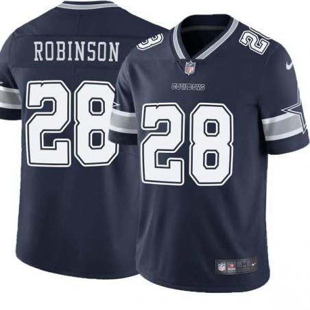 Navy Rashard Robinson Cowboys #28 Stitched American Football Jersey Custom Sewn-on Patches Mens Womens Youth