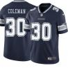 Navy Alonzo Coleman Cowboys #30 Stitched American Football Jersey Custom Sewn-on Patches Mens Womens Youth