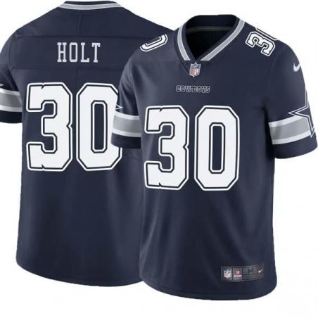 Navy Issiac Holt Cowboys #30 Stitched American Football Jersey Custom Sewn-on Patches Mens Womens Youth