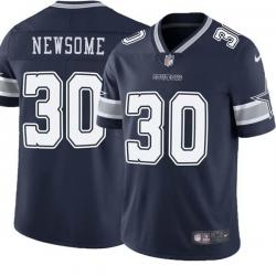 Navy Timmy Newsome Cowboys #30 Stitched American Football Jersey Custom Sewn-on Patches Mens Womens Youth