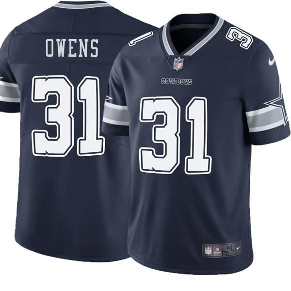 Navy Billy Owens Cowboys #31 Stitched American Football Jersey Custom Sewn-on Patches Mens Womens Youth