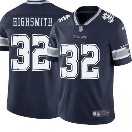 Navy Alonzo Highsmith Cowboys #32 Stitched American Football Jersey Custom Sewn-on Patches Mens Womens Youth