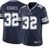 Navy Tyrone Hughes Cowboys #32 Stitched American Football Jersey Custom Sewn-on Patches Mens Womens Youth