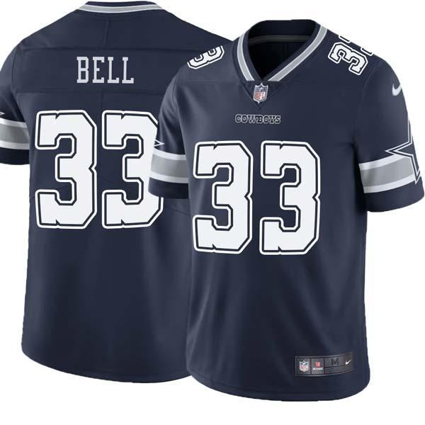Navy Jason Bell Cowboys #33 Stitched American Football Jersey Custom Sewn-on Patches Mens Womens Youth