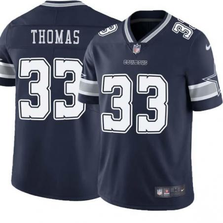 Navy Duane Thomas Cowboys #33 Stitched American Football Jersey Custom Sewn-on Patches Mens Womens Youth