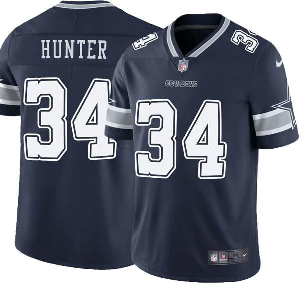 Navy Monty Hunter Cowboys #34 Stitched American Football Jersey Custom Sewn-on Patches Mens Womens Youth