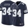 Navy Tim Lester Cowboys #34 Stitched American Football Jersey Custom Sewn-on Patches Mens Womens Youth