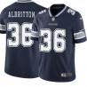 Navy Vince Albritton Cowboys #36 Stitched American Football Jersey Custom Sewn-on Patches Mens Womens Youth