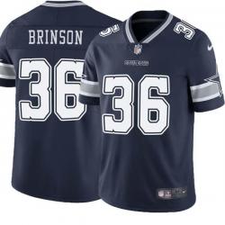 Navy Larry Brinson Cowboys #36 Stitched American Football Jersey Custom Sewn-on Patches Mens Womens Youth