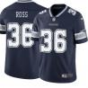 Navy Dominique Ross Cowboys #36 Stitched American Football Jersey Custom Sewn-on Patches Mens Womens Youth