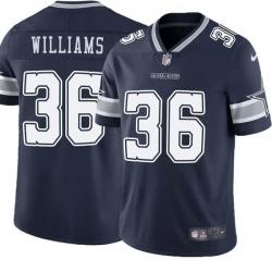 Navy Joe Williams Cowboys #36 Stitched American Football Jersey Custom Sewn-on Patches Mens Womens Youth