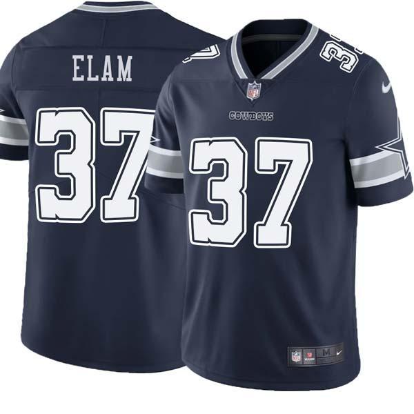 Navy Abram Elam Cowboys #37 Stitched American Football Jersey Custom Sewn-on Patches Mens Womens Youth