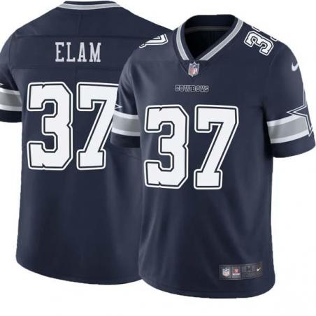 Navy Abram Elam Cowboys #37 Stitched American Football Jersey Custom Sewn-on Patches Mens Womens Youth