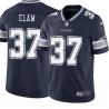 Navy Abram Elam Cowboys #37 Stitched American Football Jersey Custom Sewn-on Patches Mens Womens Youth