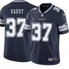 Navy JaQuan Hardy Cowboys #37 Stitched American Football Jersey Custom Sewn-on Patches Mens Womens Youth