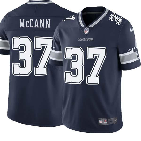 Navy Bryan McCann Cowboys #37 Stitched American Football Jersey Custom Sewn-on Patches Mens Womens Youth