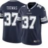 Navy Ike Thomas Cowboys #37 Stitched American Football Jersey Custom Sewn-on Patches Mens Womens Youth