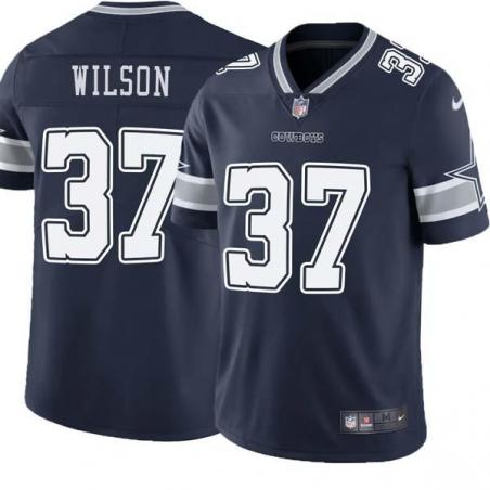 Navy Donovan Wilson Cowboys #37 Stitched American Football Jersey Custom Sewn-on Patches Mens Womens Youth