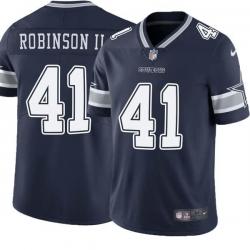 Navy Reggie Robinson II Cowboys #41 Stitched American Football Jersey Custom Sewn-on Patches Mens Womens Youth