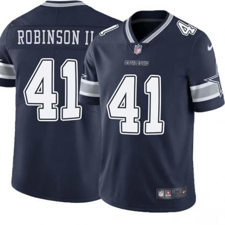Navy Reggie Robinson II Cowboys #41 Stitched American Football Jersey Custom Sewn-on Patches Mens Womens Youth