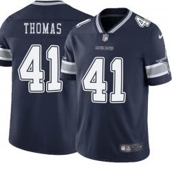 Navy Dave Thomas Cowboys #41 Stitched American Football Jersey Custom Sewn-on Patches Mens Womens Youth
