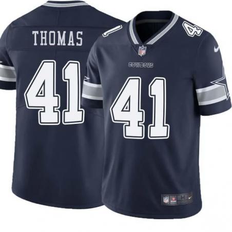 Navy Dave Thomas Cowboys #41 Stitched American Football Jersey Custom Sewn-on Patches Mens Womens Youth