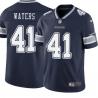 Navy Charlie Waters Cowboys #41 Stitched American Football Jersey Custom Sewn-on Patches Mens Womens Youth