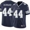 Navy Francis Bernard Cowboys #44 Stitched American Football Jersey Custom Sewn-on Patches Mens Womens Youth