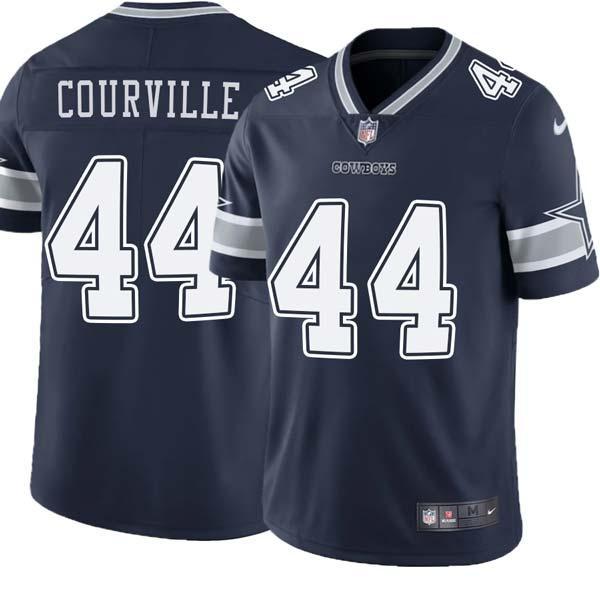 Navy Vince Courville Cowboys #44 Stitched American Football Jersey Custom Sewn-on Patches Mens Womens Youth