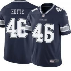 Navy Oliver Hoyte Cowboys #46 Stitched American Football Jersey Custom Sewn-on Patches Mens Womens Youth