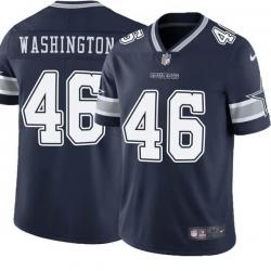 Navy Mark Washington Cowboys #46 Stitched American Football Jersey Custom Sewn-on Patches Mens Womens Youth