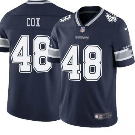 Navy Jabril Cox Cowboys #48 Stitched American Football Jersey Custom Sewn-on Patches Mens Womens Youth