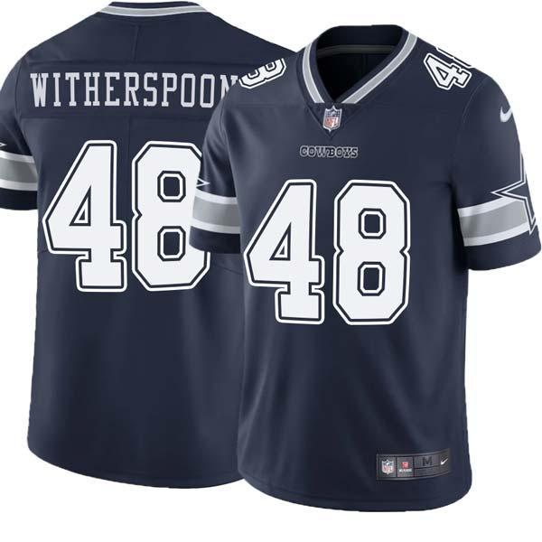Navy Terry Witherspoon Cowboys #48 Stitched American Football Jersey Custom Sewn-on Patches Mens Womens Youth