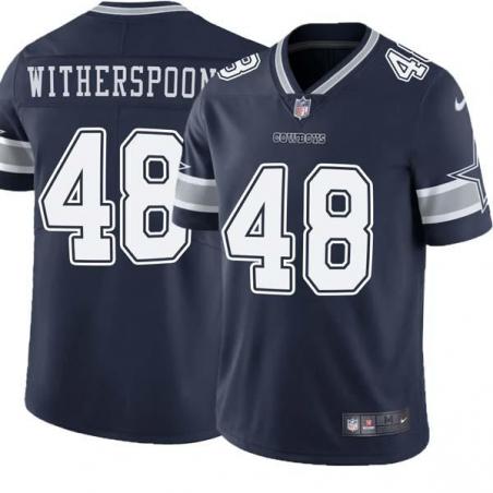 Navy Terry Witherspoon Cowboys #48 Stitched American Football Jersey Custom Sewn-on Patches Mens Womens Youth