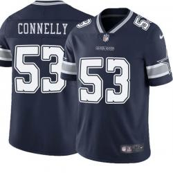 Navy Mike Connelly Cowboys #53 Stitched American Football Jersey Custom Sewn-on Patches Mens Womens Youth