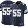 Navy Fred Strickland Cowboys #55 Stitched American Football Jersey Custom Sewn-on Patches Mens Womens Youth