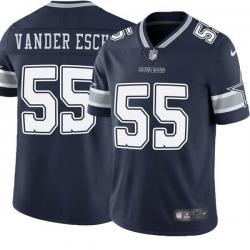 Navy Leighton Vander Esch Cowboys #55 Stitched American Football Jersey Custom Sewn-on Patches Mens Womens Youth