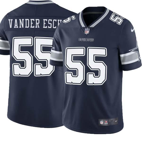 Navy Leighton Vander Esch Cowboys #55 Stitched American Football Jersey Custom Sewn-on Patches Mens Womens Youth