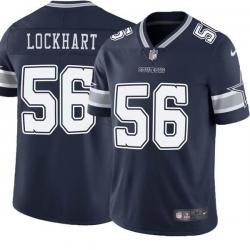 Navy Eugene Lockhart Cowboys #56 Stitched American Football Jersey Custom Sewn-on Patches Mens Womens Youth