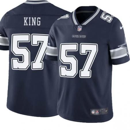 Navy Angelo King Cowboys #57 Stitched American Football Jersey Custom Sewn-on Patches Mens Womens Youth