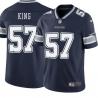 Navy Angelo King Cowboys #57 Stitched American Football Jersey Custom Sewn-on Patches Mens Womens Youth