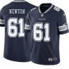 Navy Nate Newton Cowboys #61 Stitched American Football Jersey Custom Sewn-on Patches Mens Womens Youth