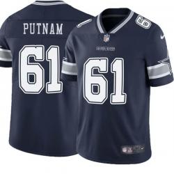 Navy Duane Putnam Cowboys #61 Stitched American Football Jersey Custom Sewn-on Patches Mens Womens Youth