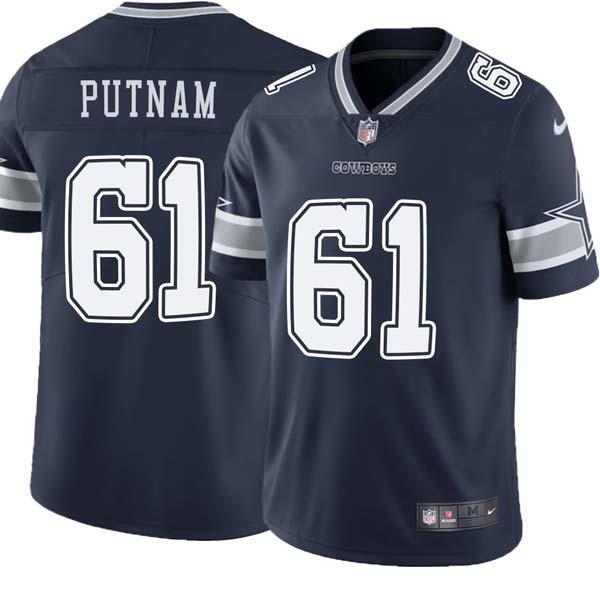 Navy Duane Putnam Cowboys #61 Stitched American Football Jersey Custom Sewn-on Patches Mens Womens Youth