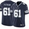 Navy Duane Putnam Cowboys #61 Stitched American Football Jersey Custom Sewn-on Patches Mens Womens Youth