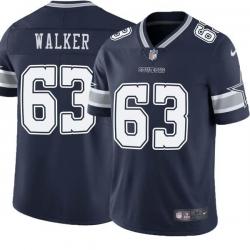 Navy Casey Walker Cowboys #63 Stitched American Football Jersey Custom Sewn-on Patches Mens Womens Youth