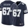 Navy Joe Shearin Cowboys #67 Stitched American Football Jersey Custom Sewn-on Patches Mens Womens Youth